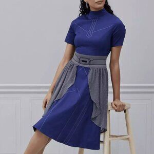 Her Universe Star Wars Ahsoka Tano Jedi Retro Dress Blue Large New With Tags